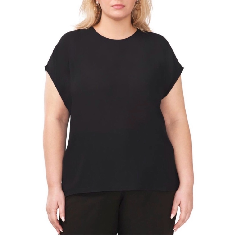 Halogen Cap Sleeve Top 3X